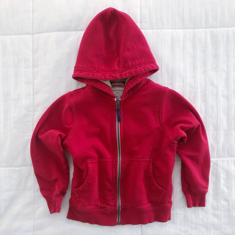 Hanna Andersson Sherpa Lined Hoodie Size 5